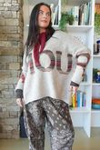Big Softie Amour Slouch Knit Jumper Oatmeal Marl